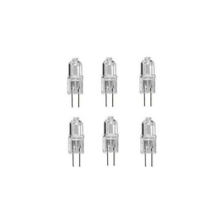 6 durchsichtige halogen gluhlampe 10w 12v g4 halogengluhlampe lhalg410c jr international - 1