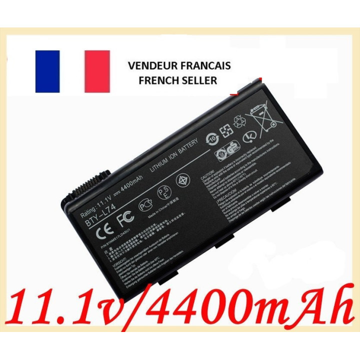 Bty-l74 akku für msi cr500 cr600 cr610 cr620 bty-l74 bty-l75 msi a5000 a6000 a6200 a6203 a6205 jr international - 1