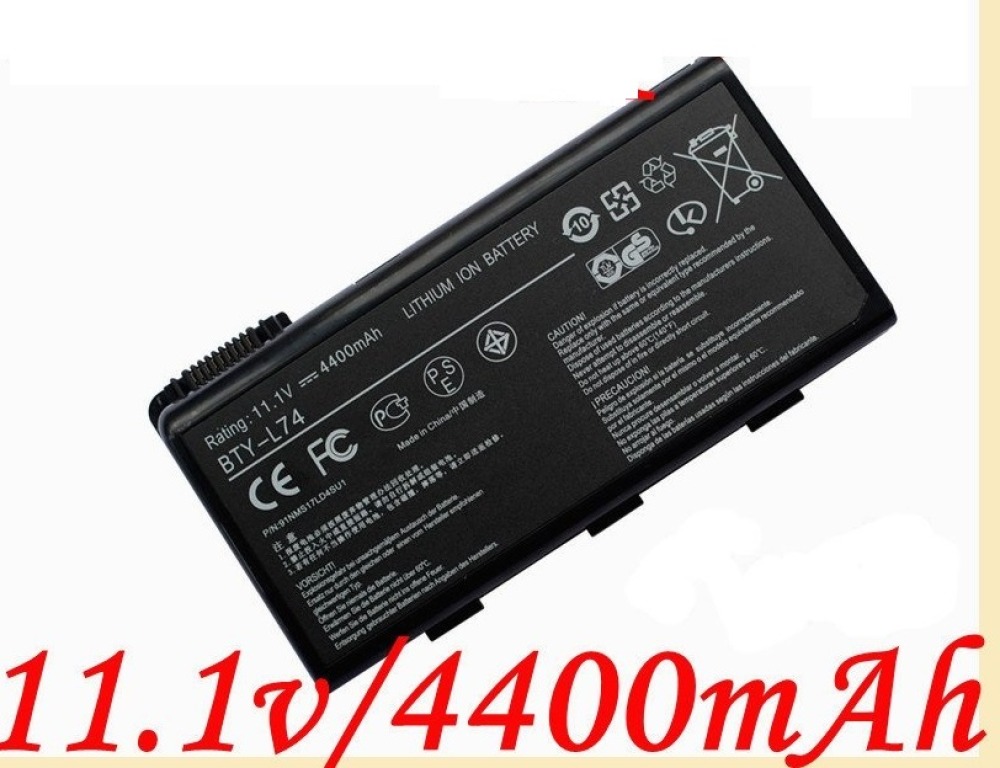 Battery for msi cr500 cr600 cr610 cr62 bty-l74 a6200 a6005 cr6 jr international - 2