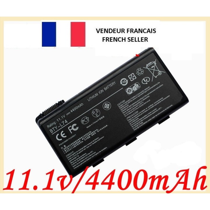 Bty-l74 batería para msi cr500 cr600 cr610 cr62 bty-l74 a6200 a6005 cr6 jr international - 1