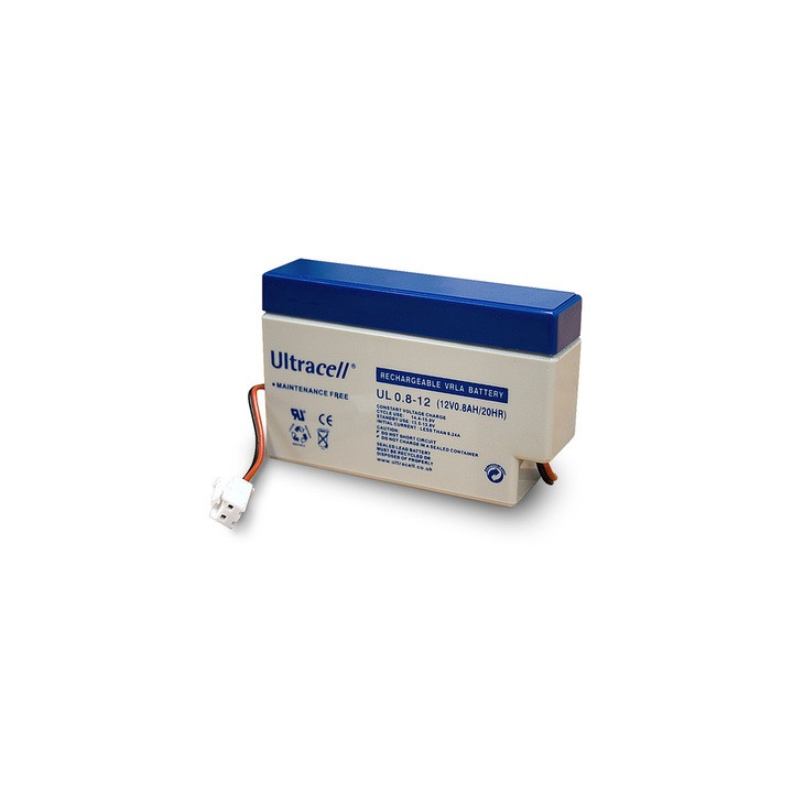 Rechargeable battery 12v 0.8ah 12vcc mp0.8 12 rechargeable battery lead calcium battery ul0.8 1 jr international - 1