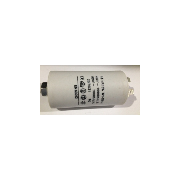 Condensatore 14 mf micro farad 450v 50 60 hz condensatore di avviamento motore universale con capocorda am w1 11014 jr internati