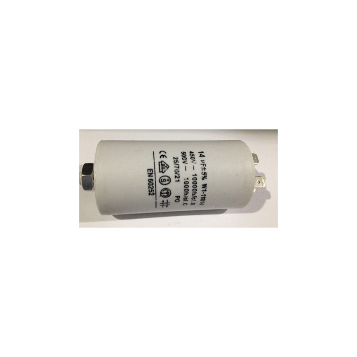 Condensatore 14 mf micro farad 450v 50 60 hz condensatore di avviamento motore universale con capocorda am w1 11014 jr internati