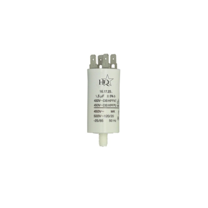 Condensador 15 mf micro farad  uf 450v 50 60 hz condensador de arranque motor universal a borne am w1 11014 jr international - 1