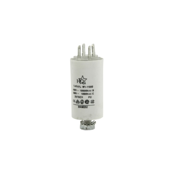 Condensador 1 micro farad 450v 50 60 hz condensador de arranque motor universal a borne w1 11000 jr international - 1