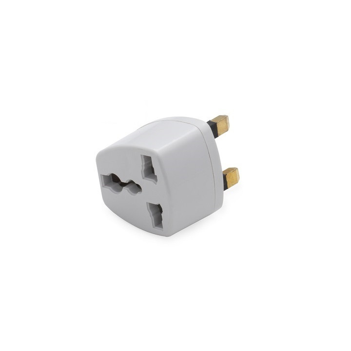 Adaptador electrico enchufe europeo hacia enchufe ingles lle929 adaptador convertidor jr international - 3
