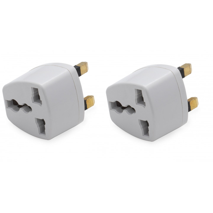 2 travel adapter electric adapter gb plug to european , 1a 250vac electric adapters gb plug to european , 1a 250vac electric ada