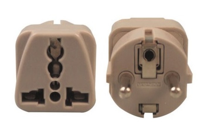 Adaptadores electricos clavija europea hacia clavija inglesa adaptadores 16a 250vca electricos convertidor jr international - 2