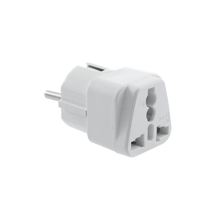 Adaptadores electricos clavija europea hacia clavija inglesa adaptadores 16a 250vca electricos convertidor velleman - 3