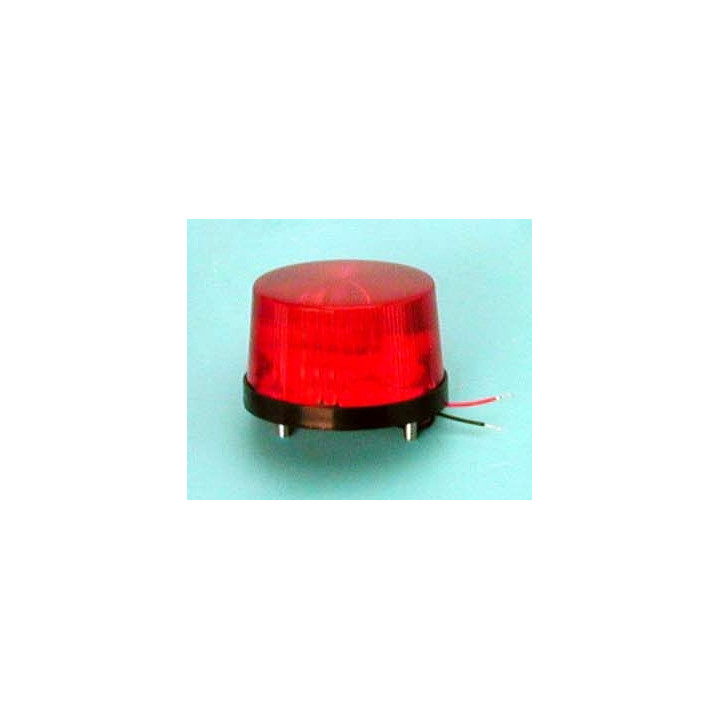 Flash alarma electronico xenon rojo 12vcc ø70x44mm (f12rg disponible tambien) jr international - 2