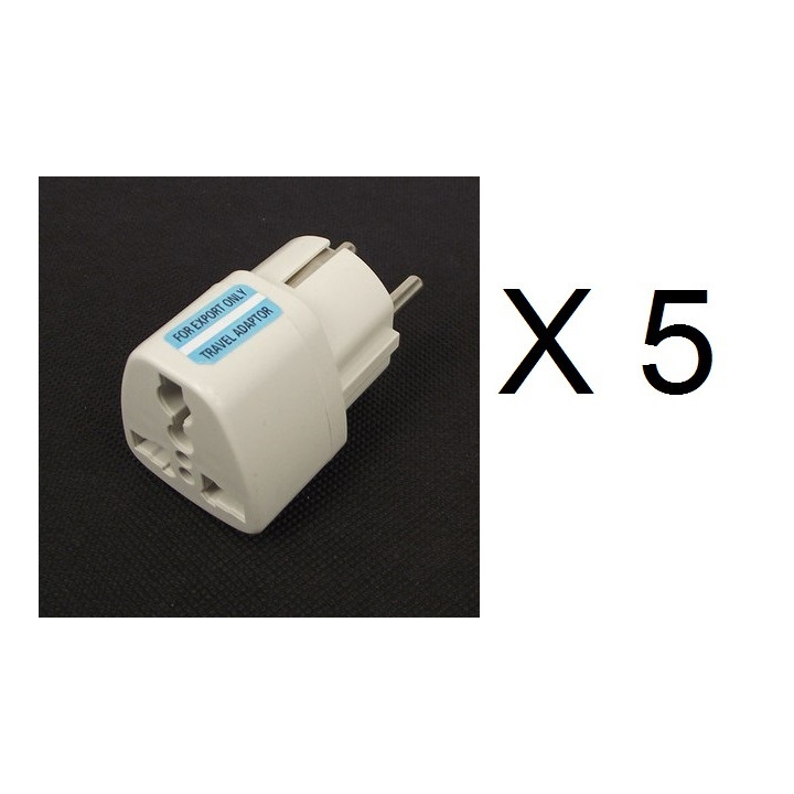 Adaptadores electricos clavija europea hacia clavija inglesa adaptadores 16a 250vca electricos convertidor jr international - 1