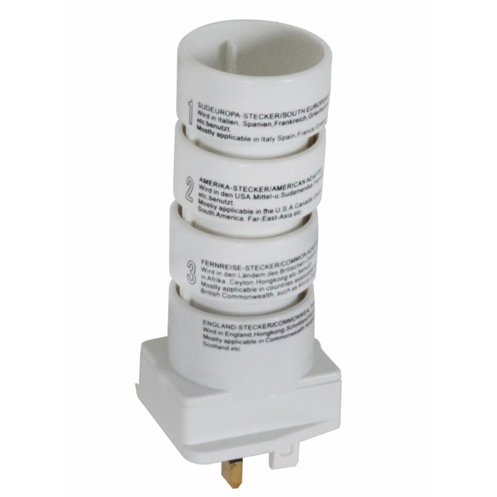Adattatore elettrico multipresa eu gb eire america canada medio oriente paesi asiatici convertitore adattatore converter ett - 2
