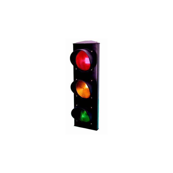 Semaforo a 3 luci 220vca verde arancione rossa segnalizzazione stradale ea - 5