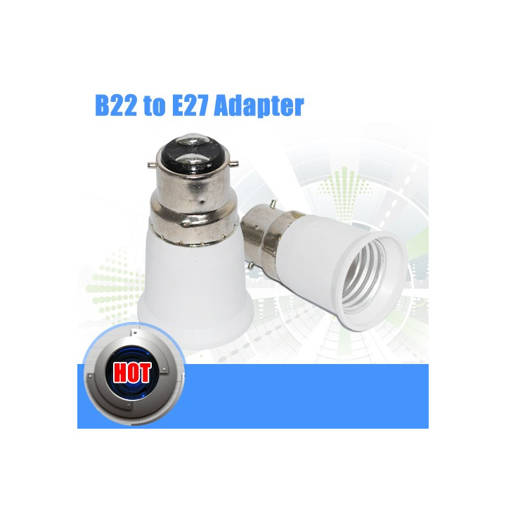 2 b22 a e27 adaptador convertidor lámpara casquillo de la lámpara led 12v 24v 48v 220v toma de adaptación jackyled - 3