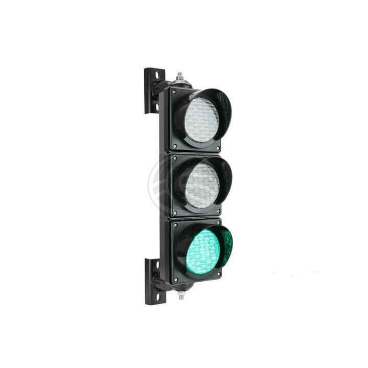 Semaforo a 3 luci 220vca verde arancione rossa segnalizzazione stradale ea - 4