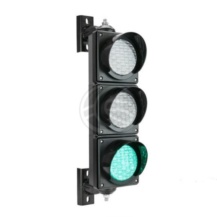 Semaforo a 3 luci 220vca verde arancione rossa segnalizzazione stradale ea - 4
