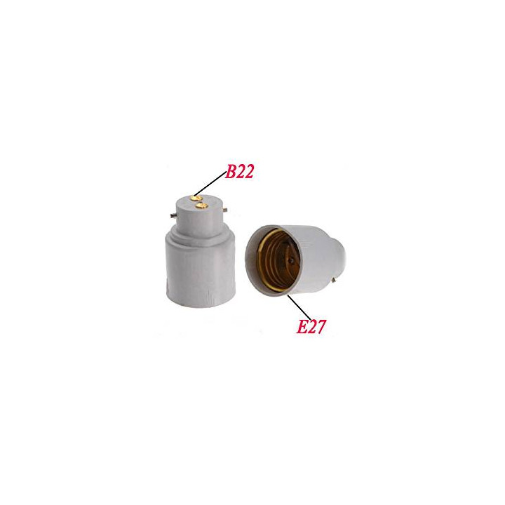 2 b22 auf e27 adapter converter lampenfassung lampe led 12v 24v 48v-buchse anpassung 220v jr international - 3