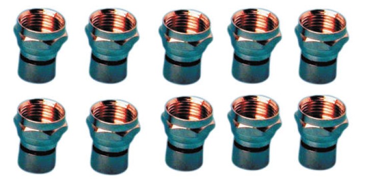 Plug 5mm f plug to crimp for ø5mm cable rg58 (10 items) crimping plugs for coaxial cables rg58 (10 items) crimping plugs for coa