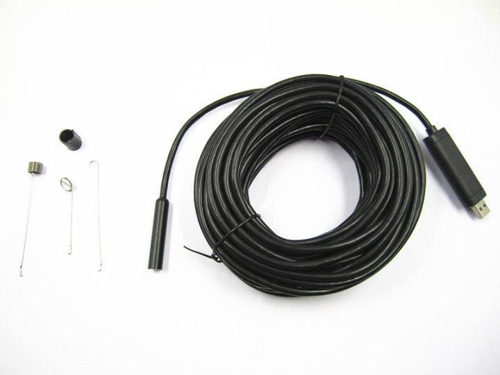 15m usb video cámara de inspección endoscopio tubo de color del tubo de desbloqueo llevó impermeable ip66 jr international - 2