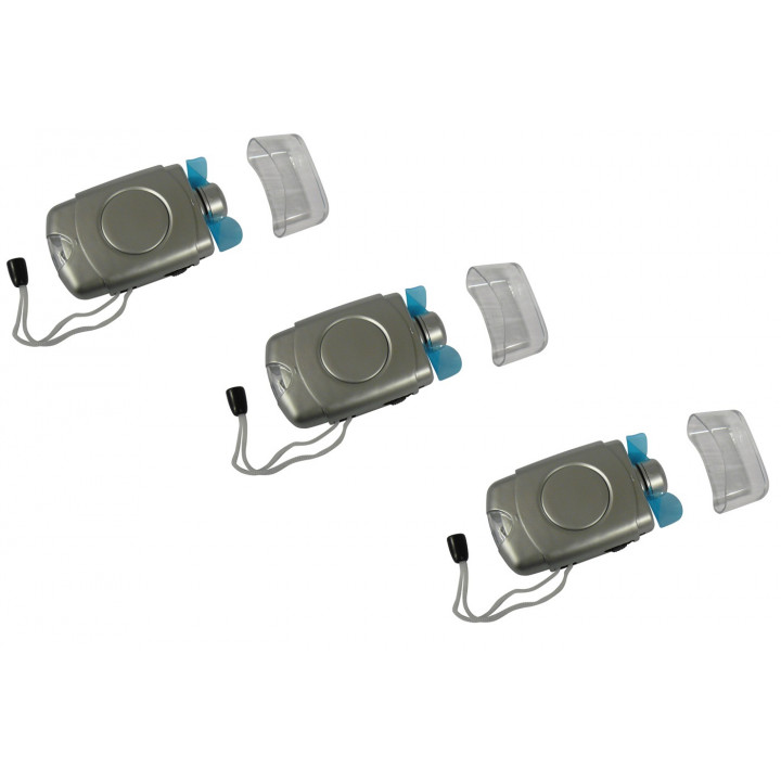 3 batería para portátil mini ventilador ventila aireación personal aireador ventilación ambientador de viento jr international -