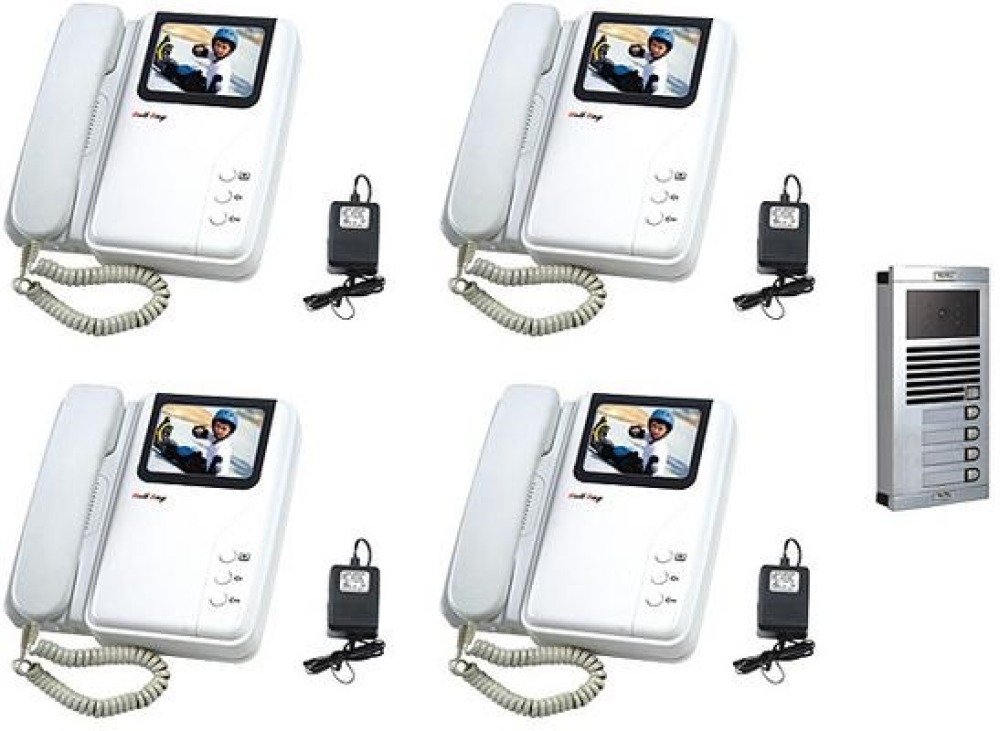 Einbautursprechanlage fur villa in farbe (1 kamera+4 monitor) videotursprechanlage zum einbau videotursprechanlage fur haus jr i
