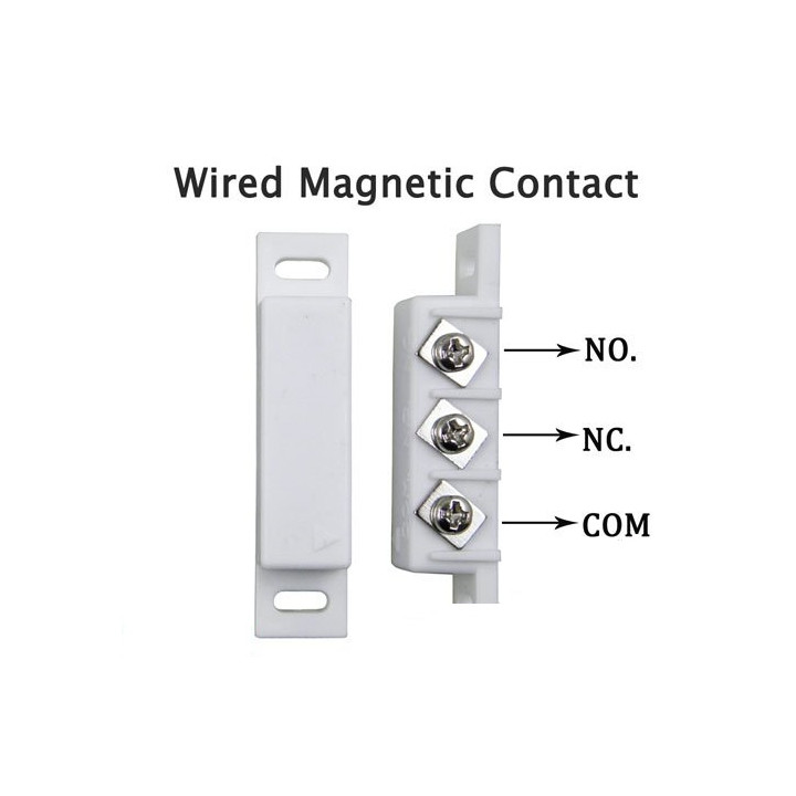 Aufbaukontakt magnetischer no nc kontakt elfenbeinfarbe alarmkontakt zubehor fur alarmanlage magnetkontakt sicherheit alarmkonta