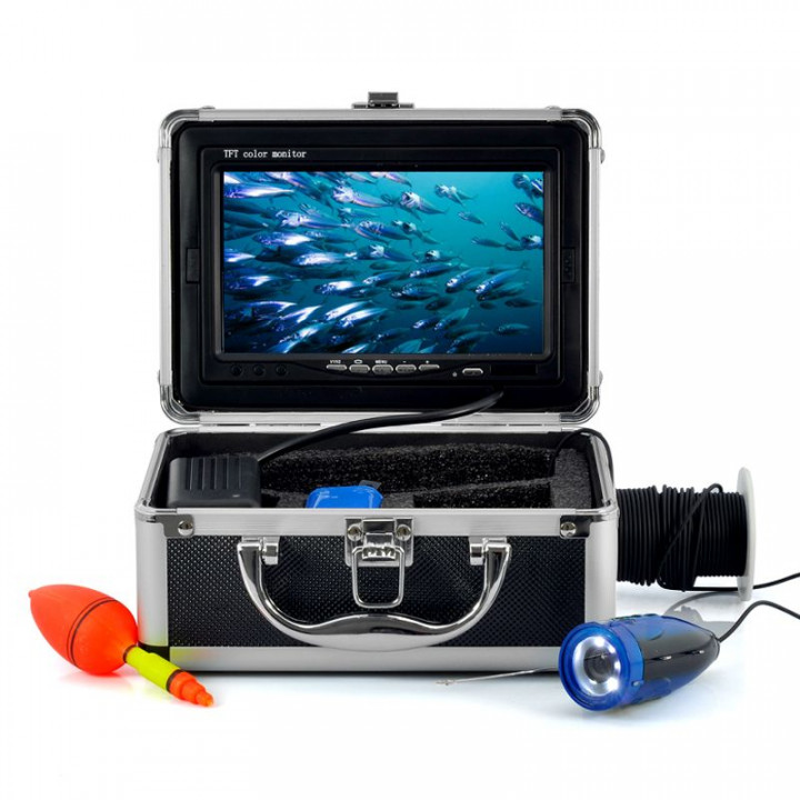 Underwater fishing camera, hd 600tvl video camera, 7inch monitor with 15m cable jr international - 11
