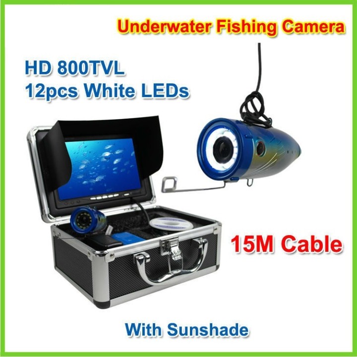 Fotocamera pesca subacquea , videocamera hd 600tvl , monitor di 7inch con cavo di 15m jr international - 10