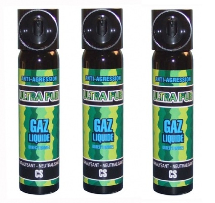 3 spray gas paralizzante cs 2% 75ml modello grande gas lacrimogeno cs spray legittima difesa cs spray jr international - 2