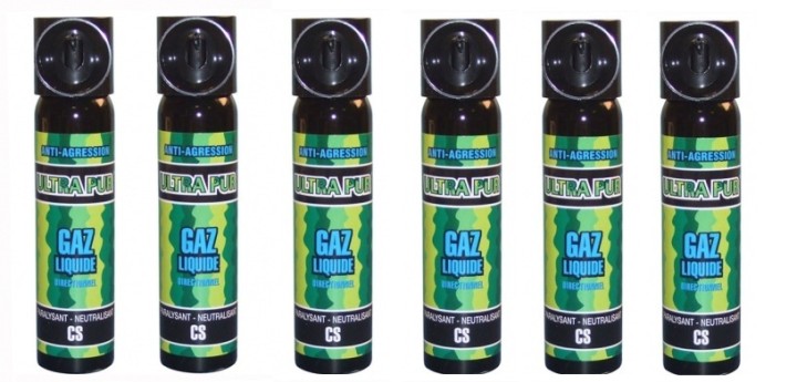 6 spray gas paralizzante cs 2% 75ml modello grande gas lacrimogeno cs spray legittima difesa cs spray jr international - 2