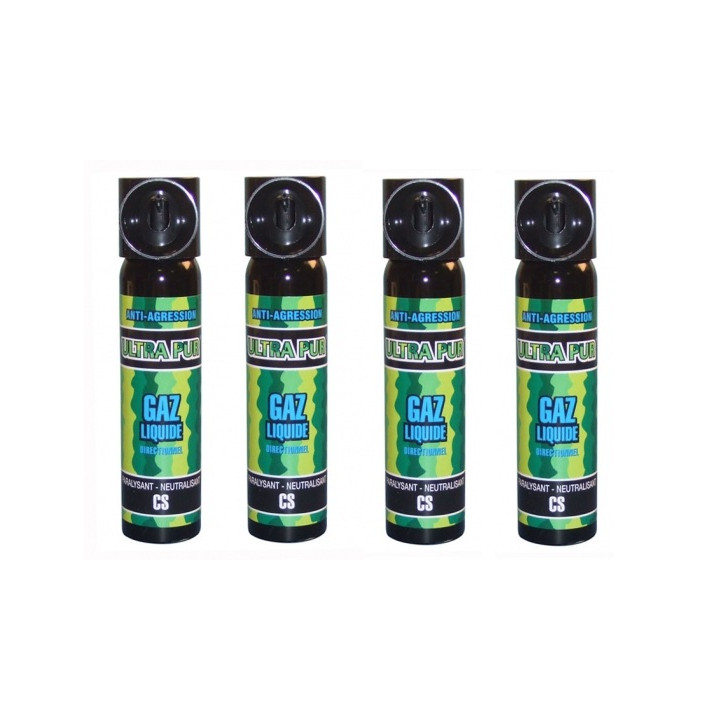 Spray gas paralizzante cs 2% 75ml modello grande gas lacrimogeno cs spray legittima difesa cs spray jr international - 2
