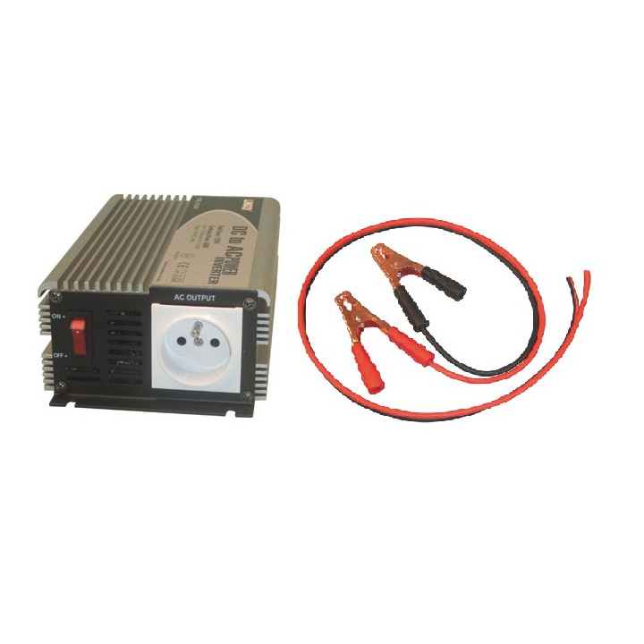 Modified sine wave power inverter 600w 12vdc in 230vac out pin earth 'soft start' jr international - 1