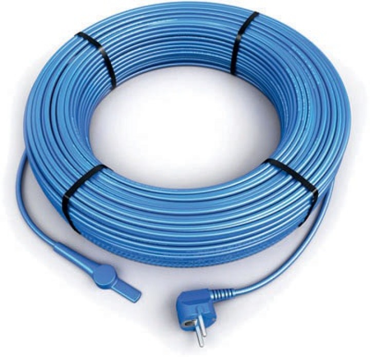 Frostschutz elektroheizung kabel 48 meter aquacable-48 rohr mit wasserschlauch thermostat jr international - 1