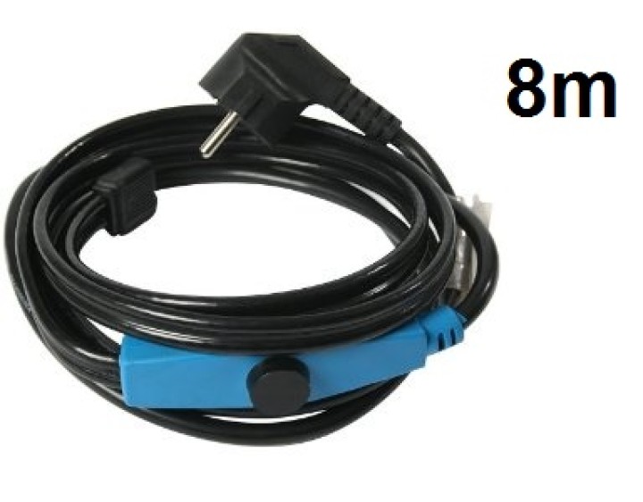 Antifreeze electric heating cable cord 8m shpt-8m  27 feet 220vac pipe frost protection with water hose thermostat jr internatio