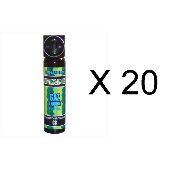 20 spray gas paralizzante cs 2% 75ml modello grande gas lacrimogeno cs spray legittima difesa cs spray jr international - 1