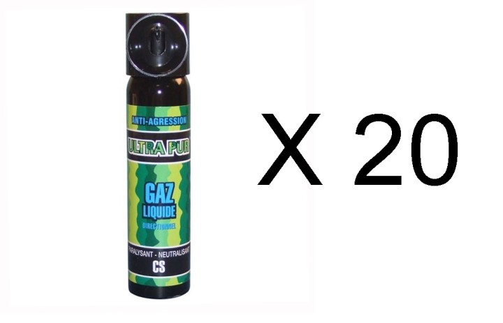 20 spray gas paralizzante cs 2% 75ml modello grande gas lacrimogeno cs spray legittima difesa cs spray jr international - 1