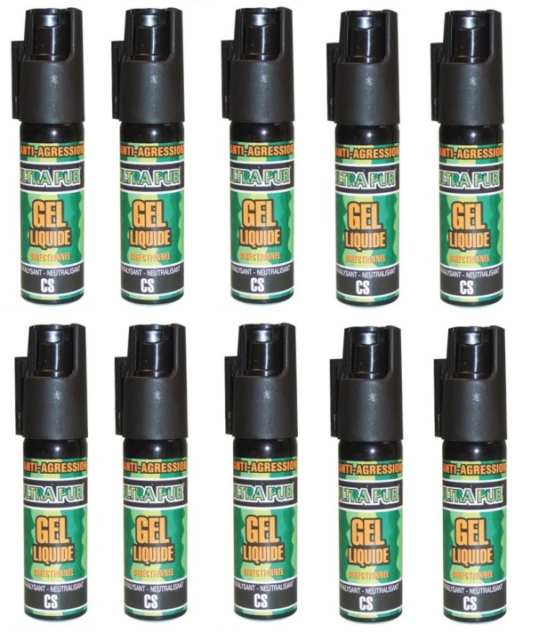10 defensive spray paralising gel cs spray self defence, 100% 25ml lachrymatory bend tear gas bear spray cs spray chemical weapo