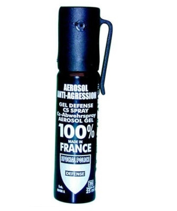 Spray di difesa gel paralizzante cs 100 25ml modello piccolo arma da difesa cs spray bomboletta lacrimogena cs spray jr internat