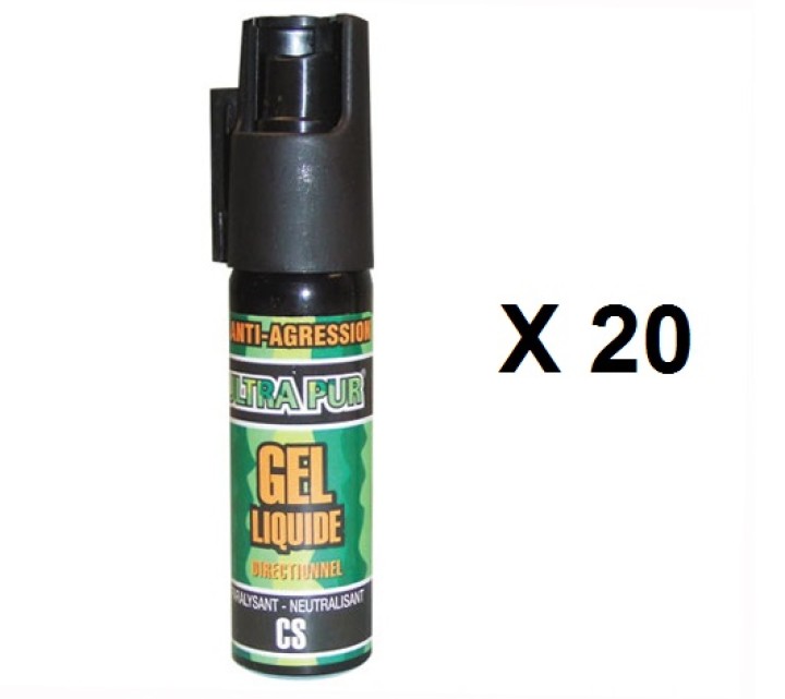 20 spray di difesa gel paralizzante cs 100 25ml modello piccolo arma da difesa cs spray bomboletta lacrimogena cs spray jr inter