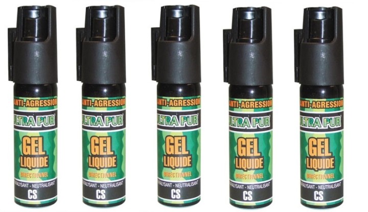 5 spray di difesa gel paralizzante cs 100 25ml modello piccolo arma da difesa cs spray bomboletta lacrimogena cs spray jr intern