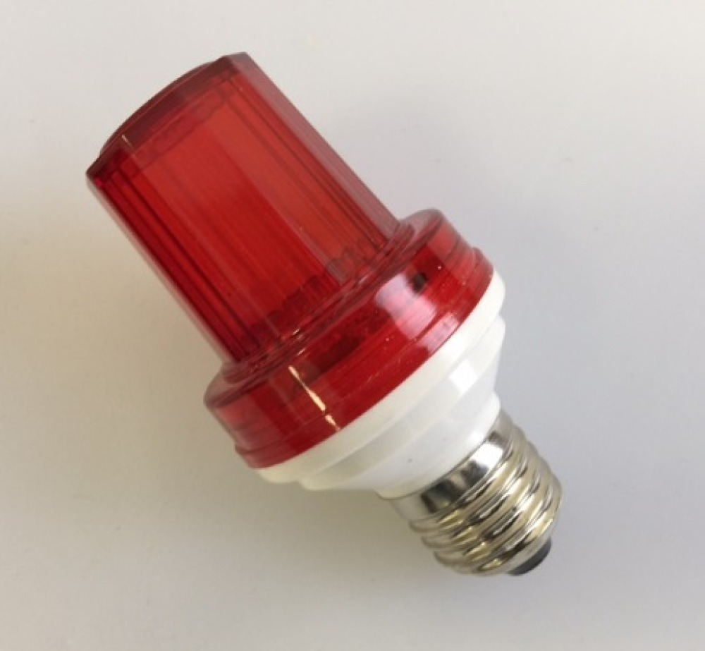 Mini lámpara estroboscópica, color rojo, 1w 10 led, casquillo e27 velleman - 3