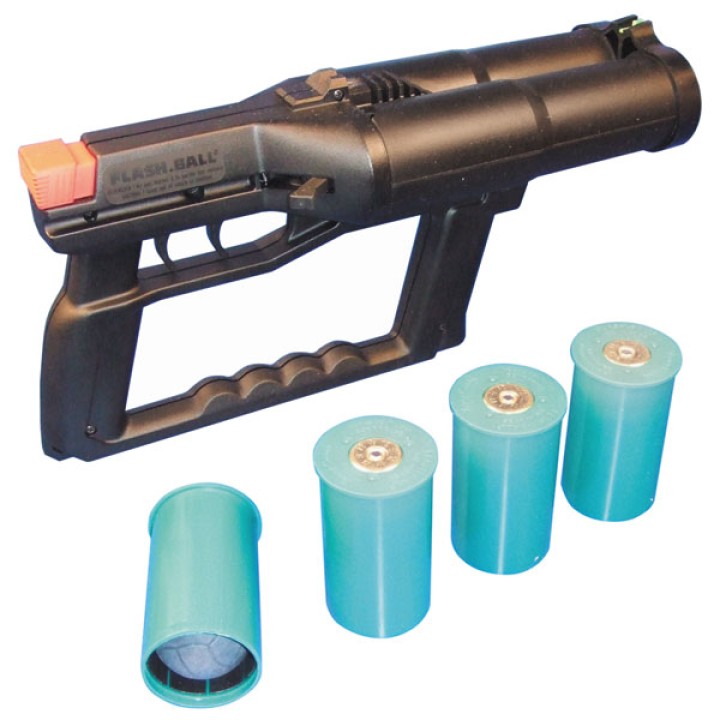 Oferta arma de defensa flash ball 44mm + 4 cartuchos sexta categoria flash ball flash ball flash ball verney carron - 3