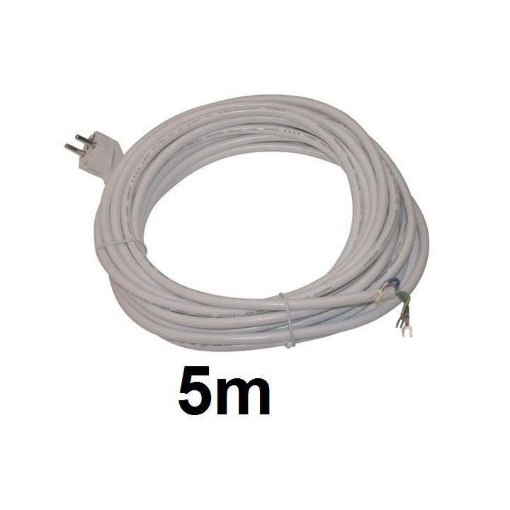Elektrokabel weiss 3 drahte 1 5mm2 ø8mm (5m) elektrisches kabel flexibles kabel elektrokabel jr international - 1