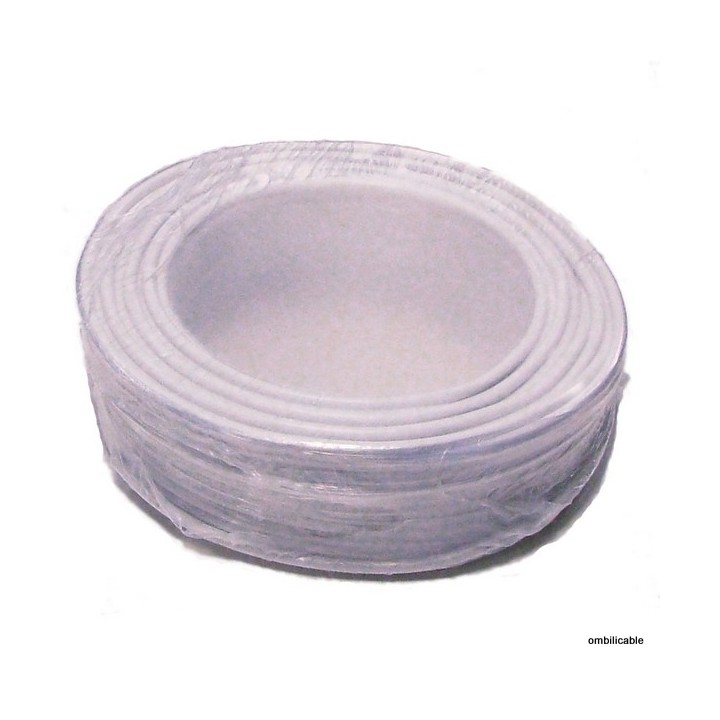 Cable eléctrico flexible h05vv-f 3g2, 50 mm ² de color blanco (50 metros) jr international - 1