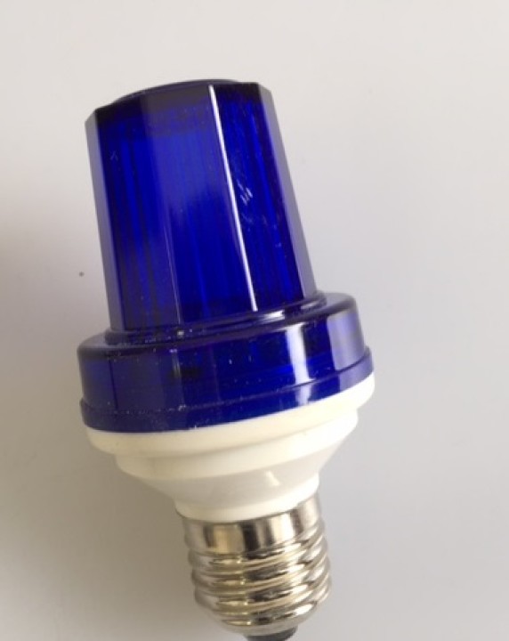 Mini lámpara estroboscópica, azul, 1w 10 led, casquillo e27 velleman - 2