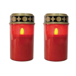 Pack 2 led candle cemetery generique - 6