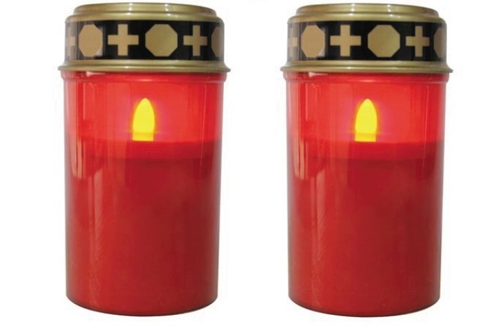 Pack 2 novena de la noche lamp led iluminacion ampulosa vela a pilas generique - 6