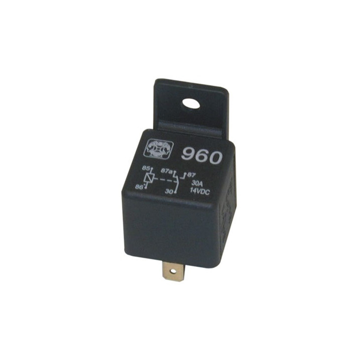 Rele' auto 12vcc 1 contatto no nf 30a 12vcc ru12301 aumento potenza allarme auto jr international - 1