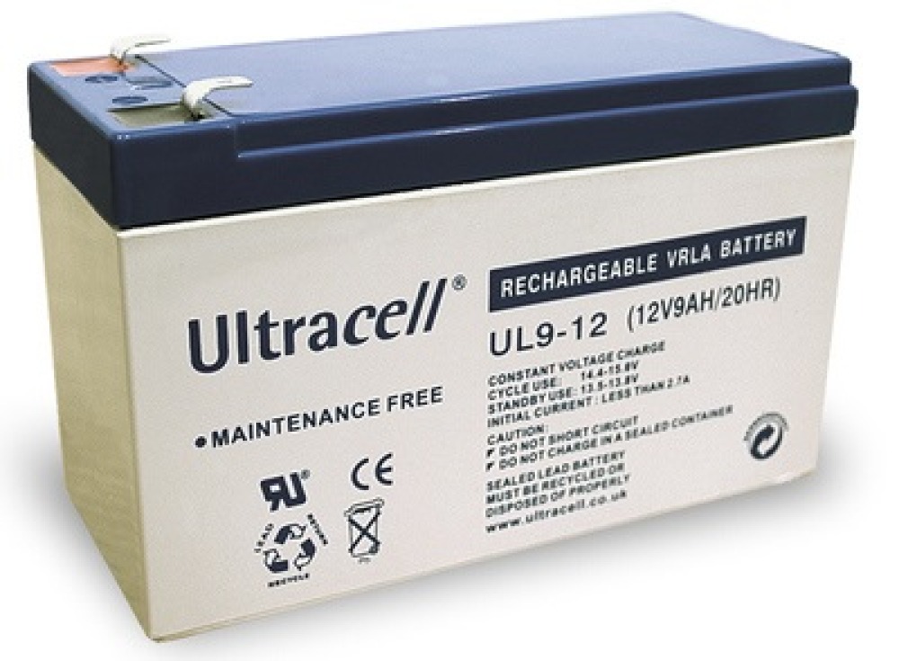 Batteria moto ricaricabile 12v 9a 9ah senza manutenzione accu piombo gel accumulatore impermeabile ul9 12 jr international - 1