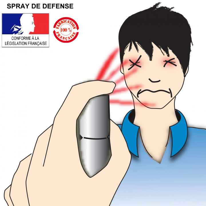 Spray gas paralizzante cs 2% 75ml modello grande gas lacrimogeno cs spray legittima difesa cs spray jr international - 1